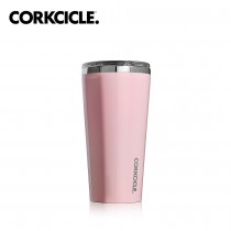 美國CORKCICLE Gloss系列三層真空寬口杯/保溫隨行杯470ml-玫瑰石英粉 COR-26512116GRQ