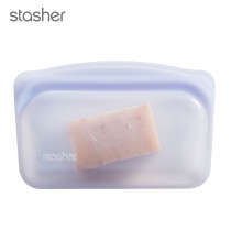 美國Stasher 白金矽膠密封袋-長形粉紫 ST0101008A