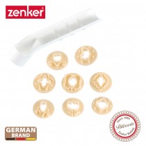 德國Zenker 翻糖造型壓模八件組 ZE-42879（三色隨機出貨）