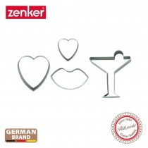 德國Zenker 戀愛系列餅乾模四件組 ZE-5235881
