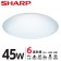 SHARP DL-ZA0025 LED 45W 漩悅吸頂燈-白光(適用4.5-6坪 日本監製)