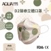 AQUA D2醫療立體口罩-典雅(成人10入) AQ-D3-0011-45L