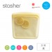 美國Stasher 白金矽膠密封袋-方形黃 ST0102003A